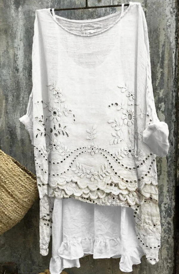 Summer Monsoon Long Sleeve Printed Urban Leisure Pullover Single Top - Image 2