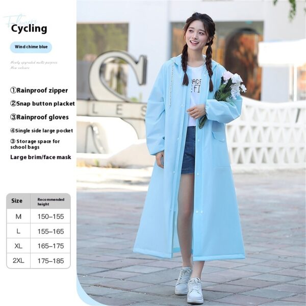 Raincoat Female Electric Battery Motorcycle Outerwear Single - Image 4