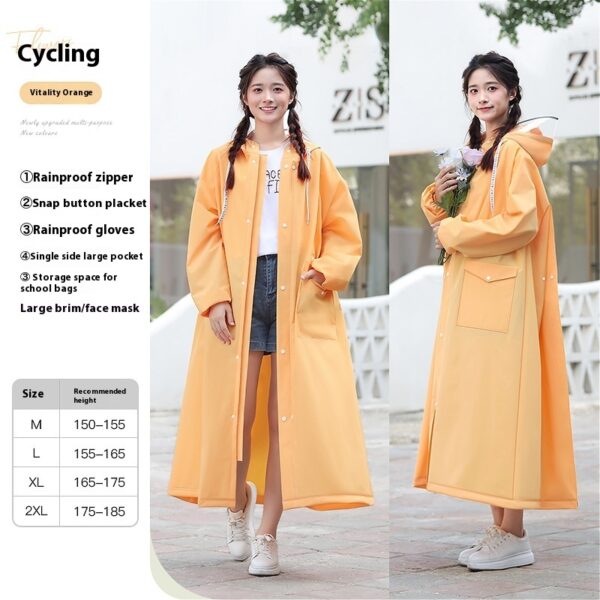 Raincoat Female Electric Battery Motorcycle Outerwear Single - Image 10