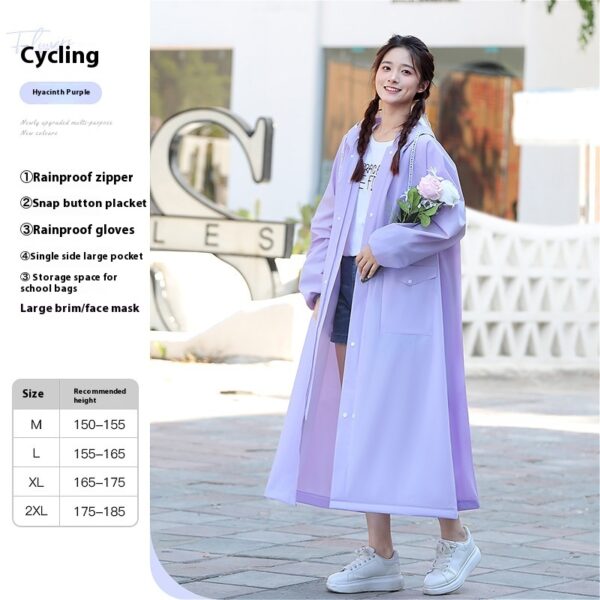 Raincoat Female Electric Battery Motorcycle Outerwear Single - Image 3