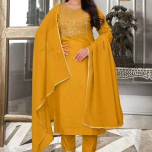 :Aagyeyi Alluring Women Dupatta Sets Kurta Fabric: Rayon Slub Bottomwear Fabric: Rayon Slub