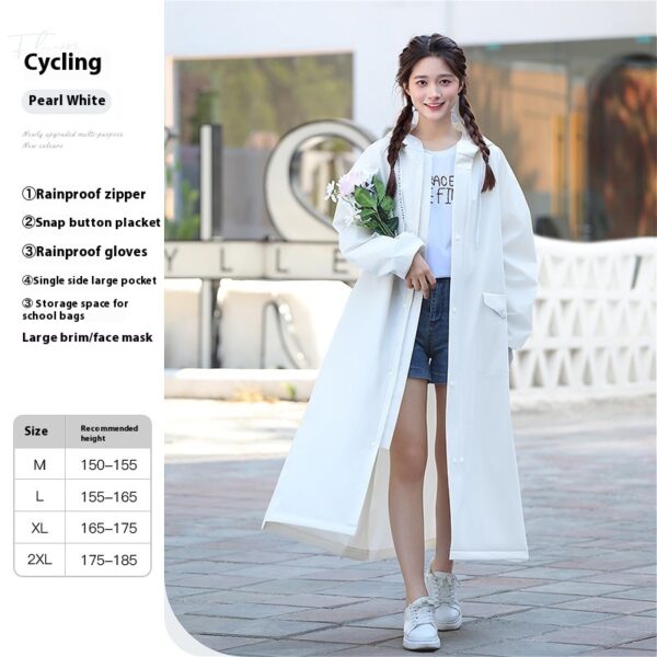 Raincoat Female Electric Battery Motorcycle Outerwear Single - Image 7