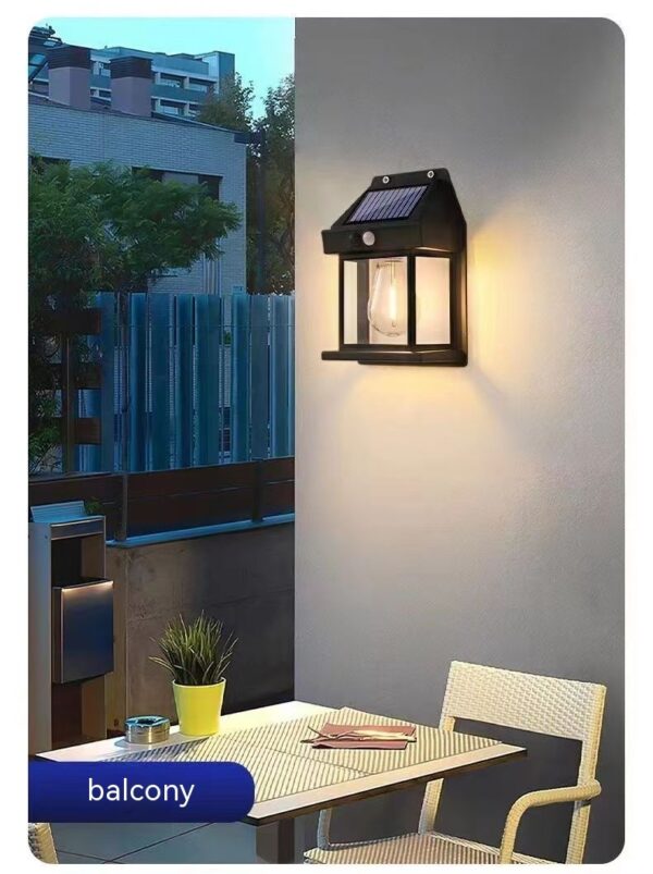 Outdoor Solar  Waterproof Tungsten Induction Garden Wall Lamp - Image 9