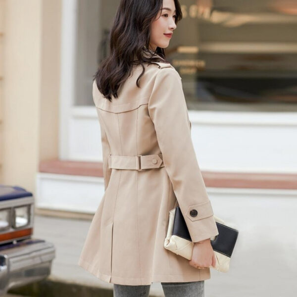 Ladies New Double Breasted Short Coat - Image 8