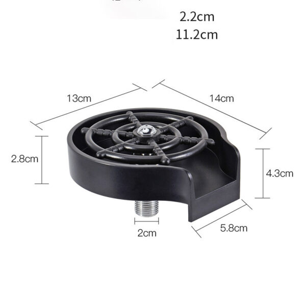 Bar Counter Cup Washer Sink High-pressure Spray Automatic Faucet Coffee Pitcher Wash Cup Tool Kitchen - Image 4