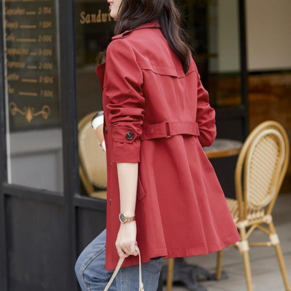 Ladies New Double Breasted Short Coat - Image 6