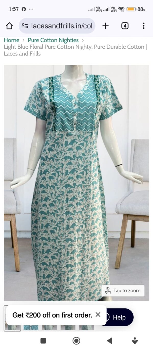 Ladies Nighty Dress - Image 9
