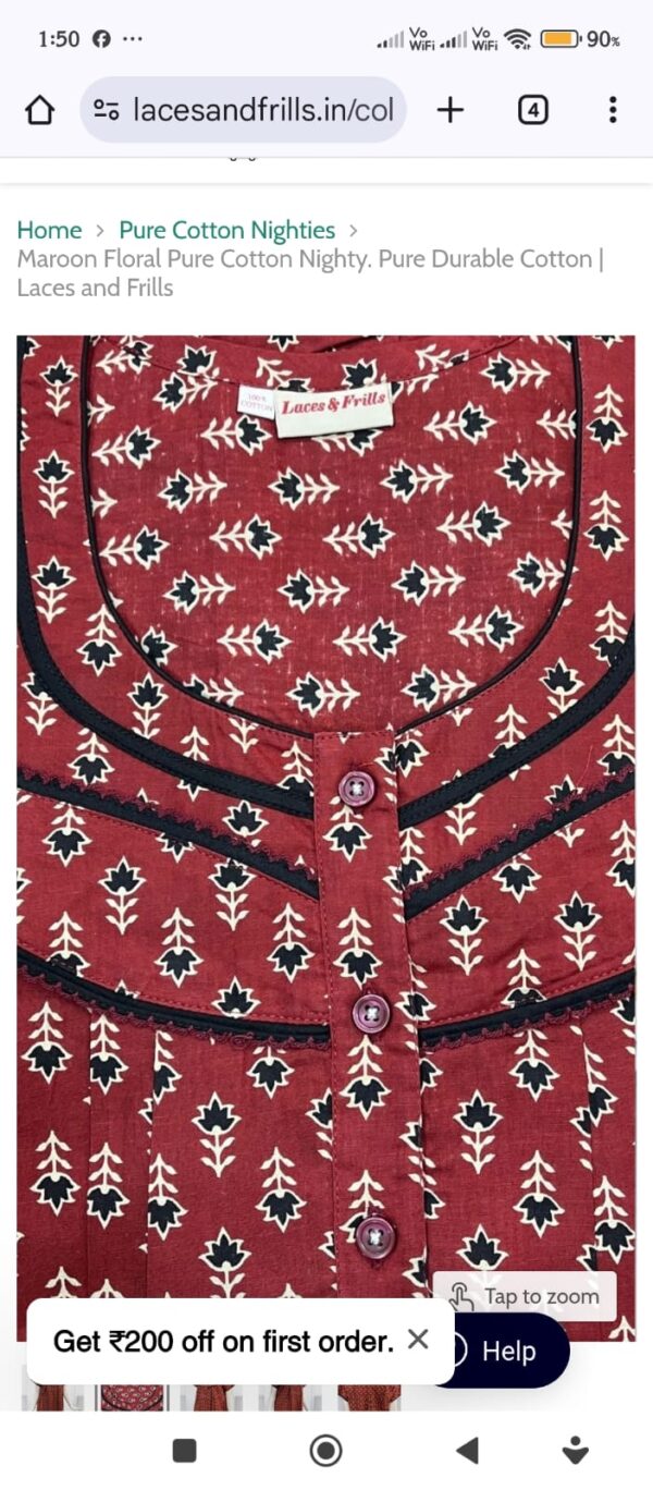 Ladies Nighty Dress - Image 5