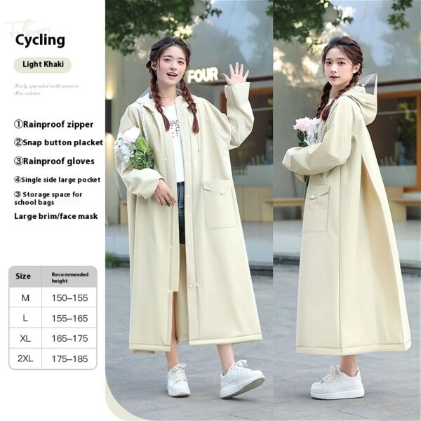 Raincoat Female Electric Battery Motorcycle Outerwear Single - Image 6