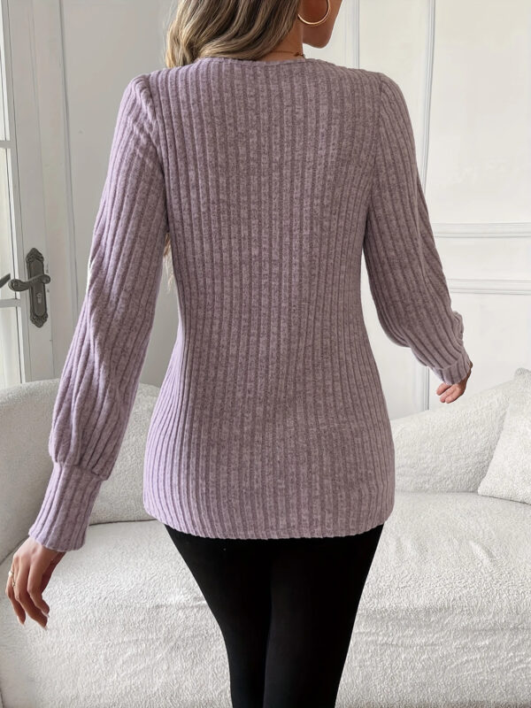 Lace Splicing Crew Neck T-shirt - Image 6