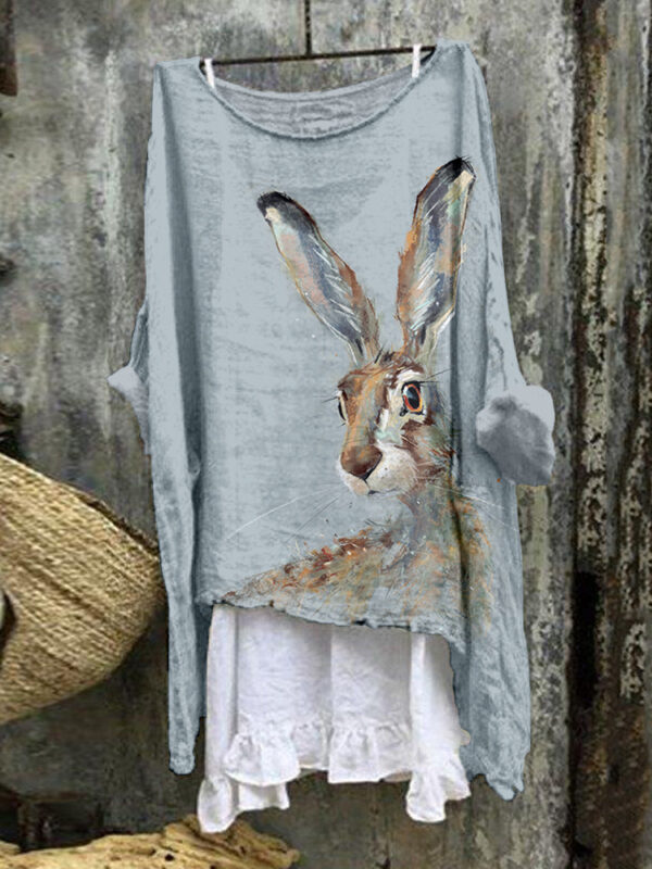 Summer Monsoon Long Sleeve Printed Urban Leisure Pullover Single Top - Image 8